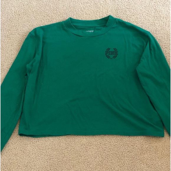 a green long sleeve shirt from pink barely worn really nice and comfy - Picture 6 of 6